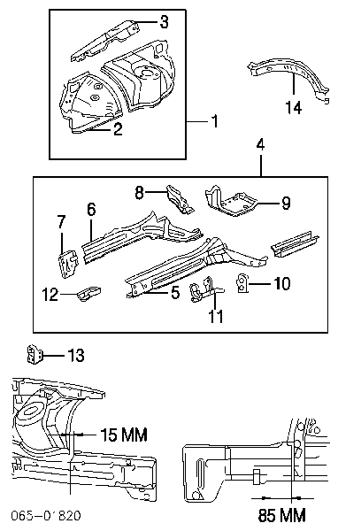 5371130810 Toyota Арка крыла переднего правого