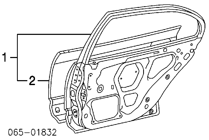 Porta traseira direita para Lexus GS (JZS160)