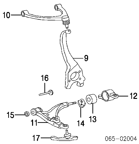 Parafuso de fixação do braço oscilante inferior traseiro, interno para Lexus LS (UCF30)