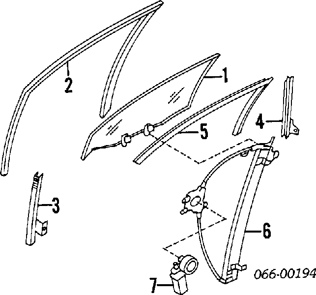 Механизм стеклоподъемника двери передней левой на Infiniti G P10