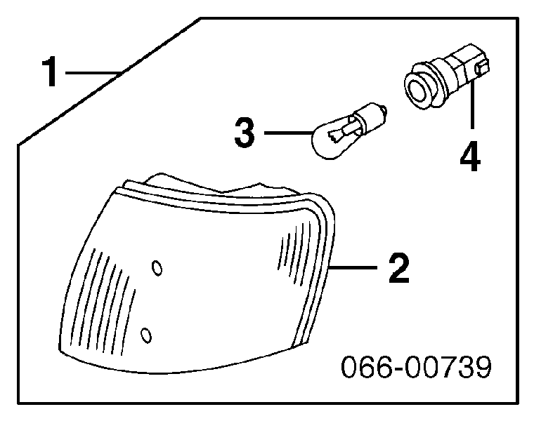 261353J125 Nissan posição (pisca-pisca esquerda)