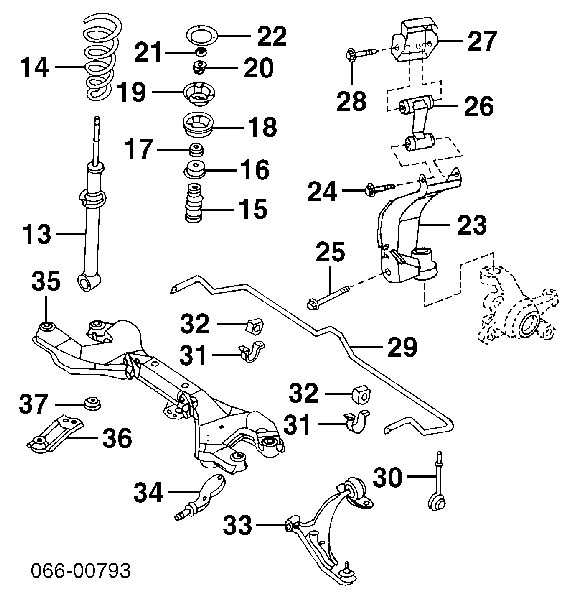 545012J011 Nissan braço oscilante inferior esquerdo de suspensão dianteira