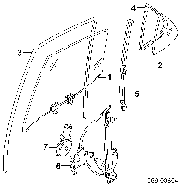 Механизм стеклоподъемника двери задней левой на Infiniti G P11