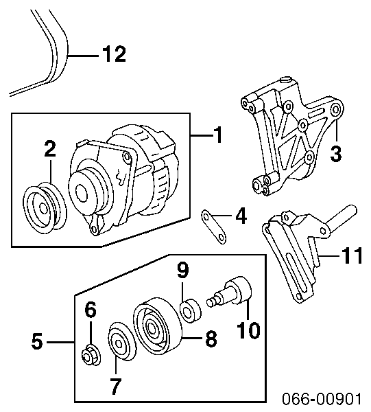 23100-0W402 Nissan gerador