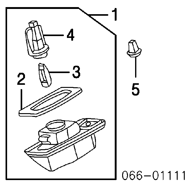 26510AR000 Nissan/Infiniti Фонарь освещения номера
