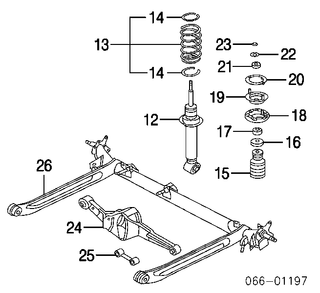 Bota de proteção de amortecedor traseiro para Nissan Almera (N16)