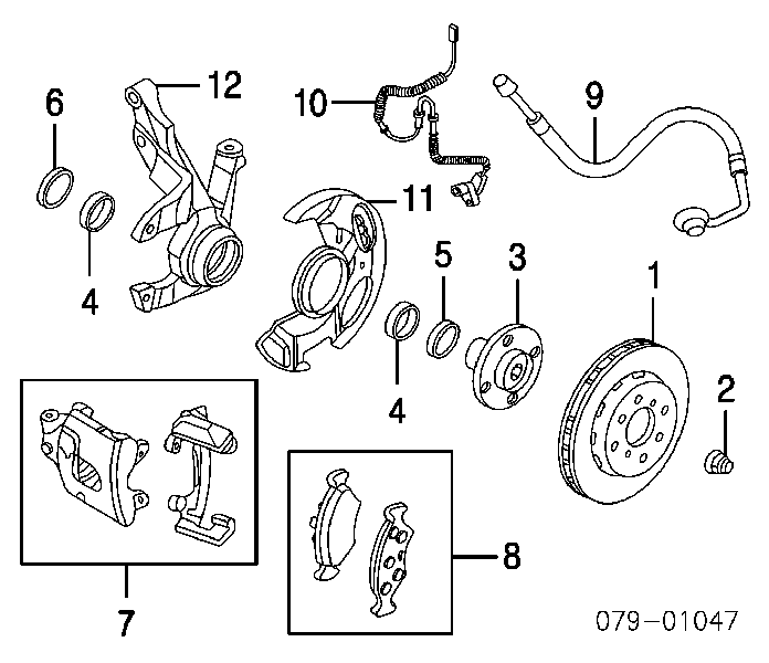 Rolamento de cubo dianteiro para Mazda 323 (BF)