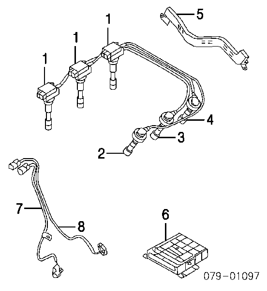 Bobina de ignição para Hyundai Terracan (HP)