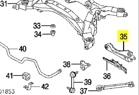 Купить 551A0CG010 Nissan/Infiniti Рычаг задней подвески верхний