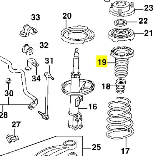 Чехол амортизатора переднего Toyota 4815748010 цена, от 5.64 USD