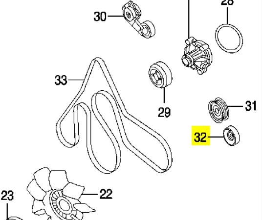 Ролик паразитный Ford 1L2Z8678AB