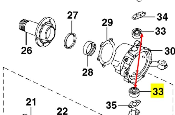 Подшипник цапфы передней Land Rover 606666