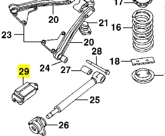 ANR2991 Land Rover Отбойник заднего моста