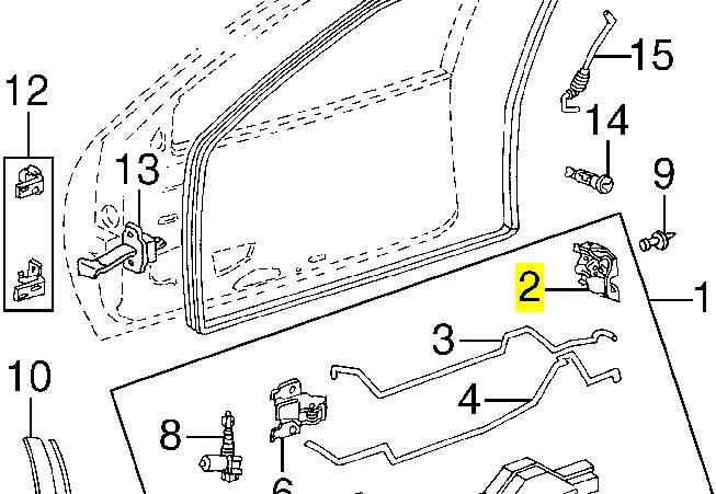 Ручка двери правой наружная передняя/задняя на Pontiac Grand Prix 