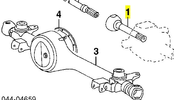 4340560070 Toyota junta homocinética externa dianteira