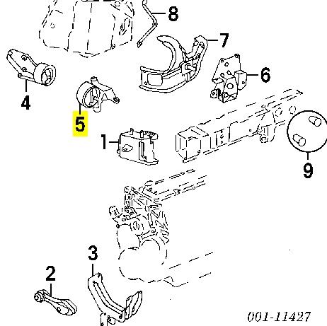 Задняя опора двигателя 22617128 GM/Chevrolet