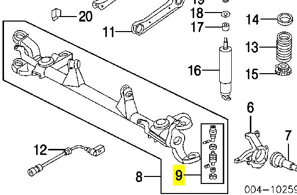 Suporte esférico inferior + superior, kit K05012432AA Fiat/Alfa/Lancia