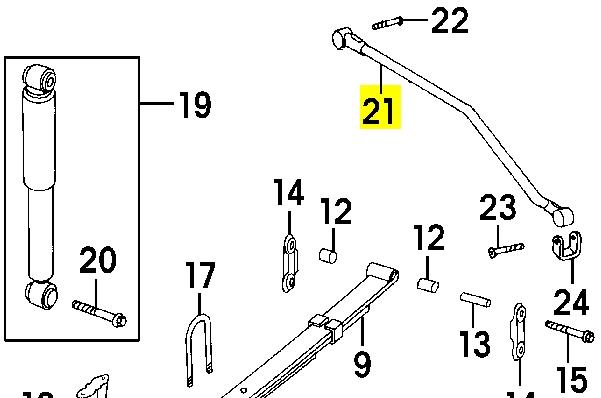 Штанга поперечной устойчивости задняя K52040404 Fiat/Alfa/Lancia