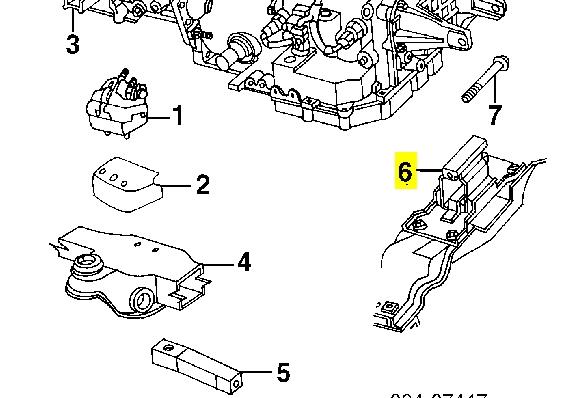 4663228 Chrysler подушка трансмиссии (опора коробки передач)