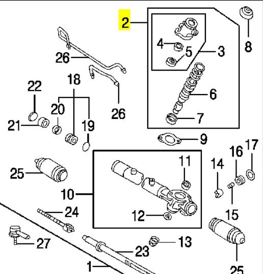 Клапан MPL рулевой рейки TOYOTA 4421006110 Клапан MPL рулевой рейки TOYOTA 4421006110