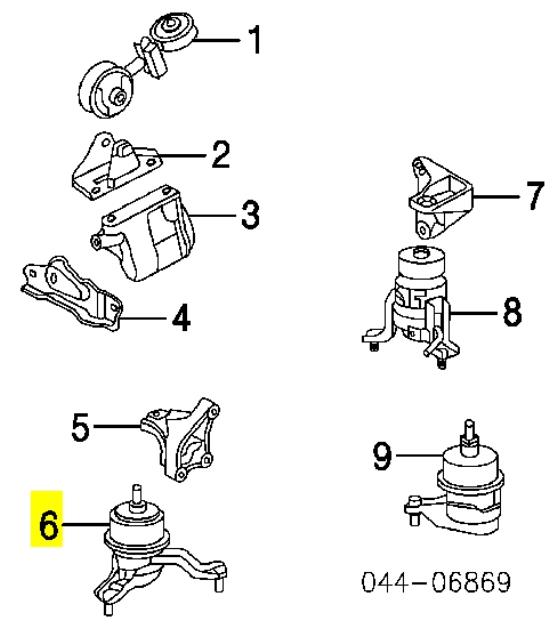 Q0020363 Q-fix coxim (suporte direito dianteiro de motor)