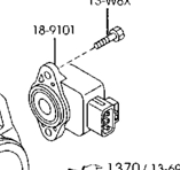 Sensor de posição da válvula de borboleta (potenciômetro) para Mazda 3 (BK12)