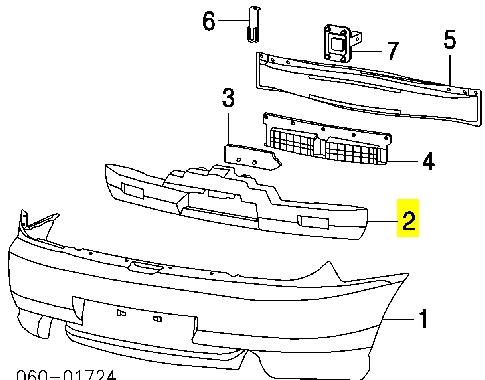 Absorvedor (enchido) do pára-choque traseiro para Hyundai Tiburon 