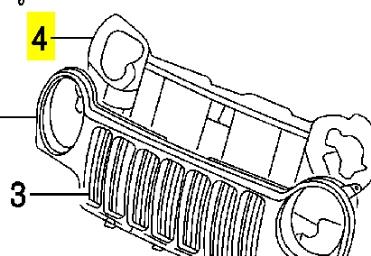 Suporte do radiador montado (painel de montagem de fixação das luzes) 341014 Polcar