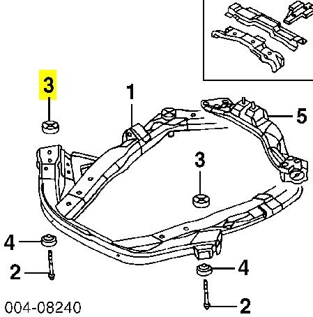 Сайлентблок (подушка) передней балки (подрамника) на Dodge Intrepid R/T 