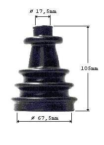 21650 GKN-Spidan bota de proteção externa de junta homocinética do semieixo dianteiro