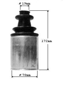 Bota de proteção interna de junta homocinética do semieixo dianteiro 300580 GKN-Spidan