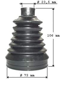 23126 GKN-Spidan bota de proteção externa de junta homocinética do semieixo dianteiro