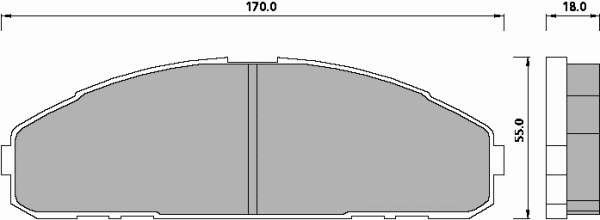 Передние тормозные колодки 487581 Roulunds