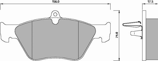 Передние тормозные колодки 625781 Roulunds