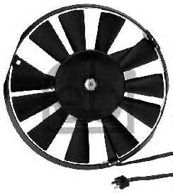 Ventilador elétrico de esfriamento montado (motor + roda de aletas) para Mercedes E (C123)