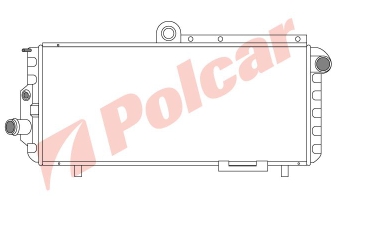 Radiador de esfriamento de motor 60536155 Fiat/Alfa/Lancia