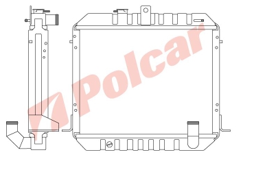 Radiador de esfriamento de motor 1640072040 Toyota