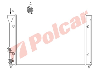 Radiador de esfriamento de motor 535121251B VAG