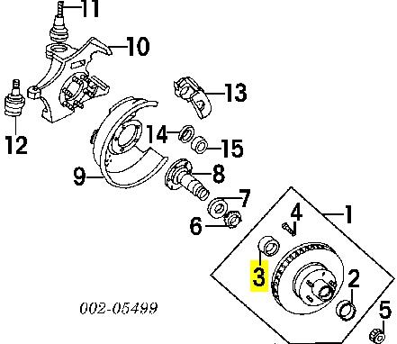 Подшипник ступицы B7A4222B Ford