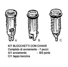 85207 Miraglio cilindros de fecho, kit