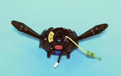 Comutador instalado na coluna da direção, montado Fiat Brava 182