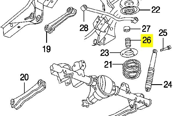 Буфер (отбойник) амортизатора переднего 52087636AB Chrysler