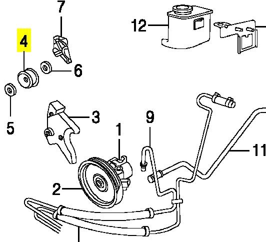 4792112AE Chrysler rolo parasita da correia de transmissão