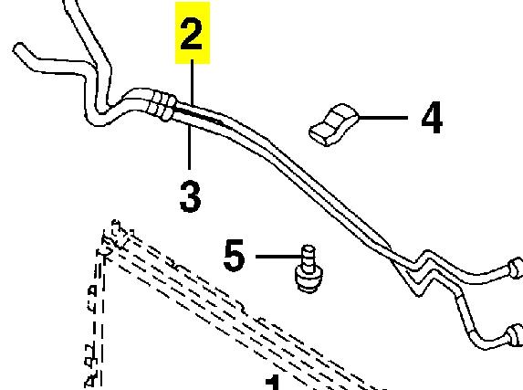 4698965AD Chrysler tubo (mangueira do radiador de óleo, de pressão alta)