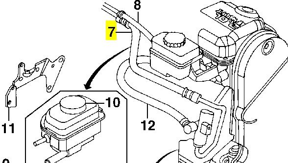 Шланг ГУР высокого давления от насоса до рейки (механизма) на Chrysler Cirrus JA