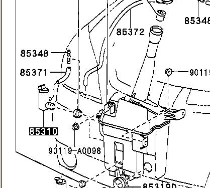 85330AA010 Toyota насос-мотор омывателя стекла переднего