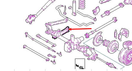 Bloco silencioso dianteiro do braço oscilante inferior K52087720 Fiat/Alfa/Lancia