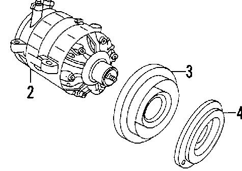 Rolo de reguladora de tensão da correia de transmissão K03830196 Fiat/Alfa/Lancia