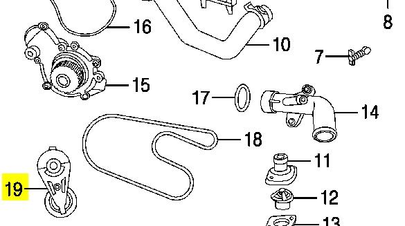 4781569AB Chrysler rolo parasita da correia do mecanismo de distribuição de gás