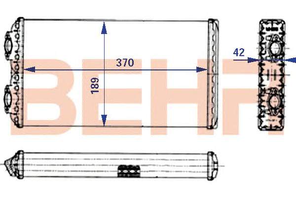 AH125000P Mahle Original radiador de forno (de aquecedor)